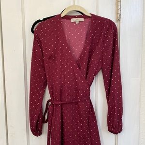 Perfect festive holiday wrap dress